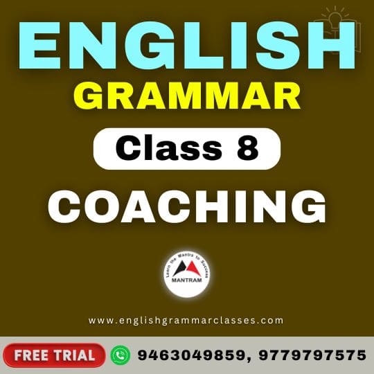 English Grammar Class 8 Coaching